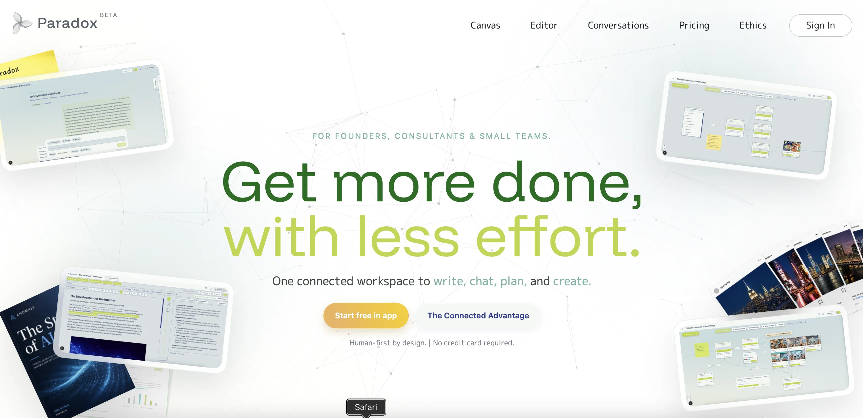Paradox product screenshot